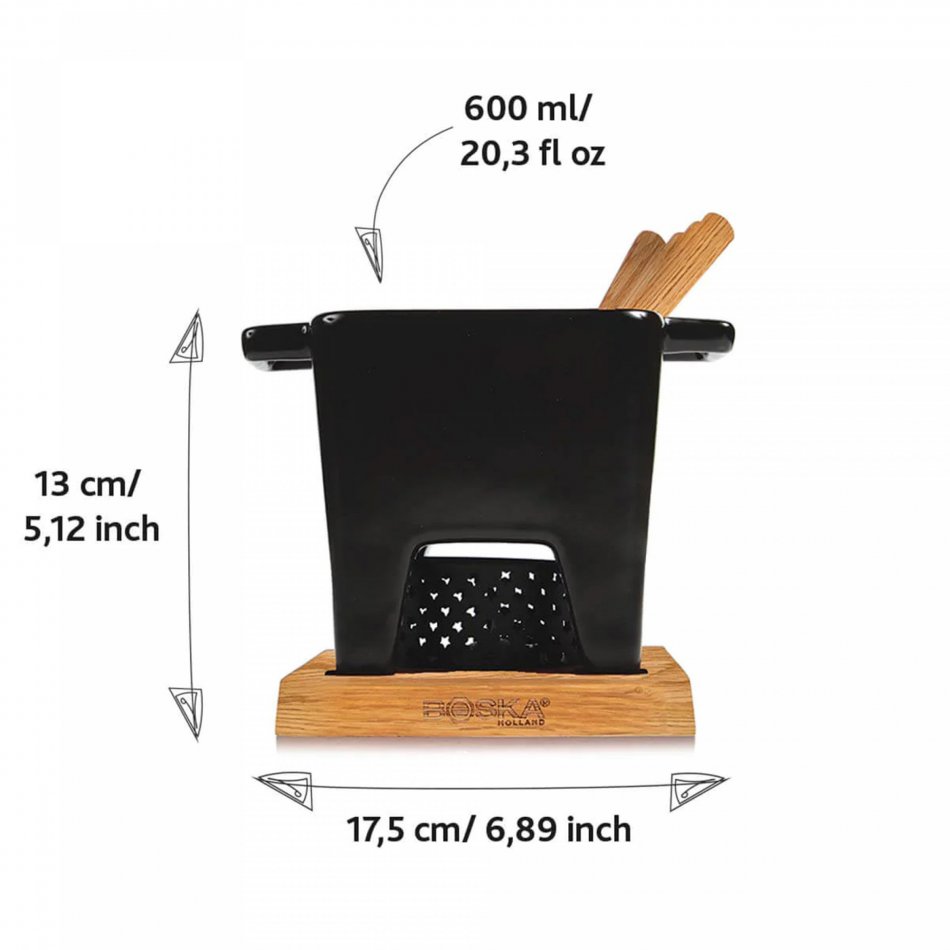 Tapas Fondue Nero L