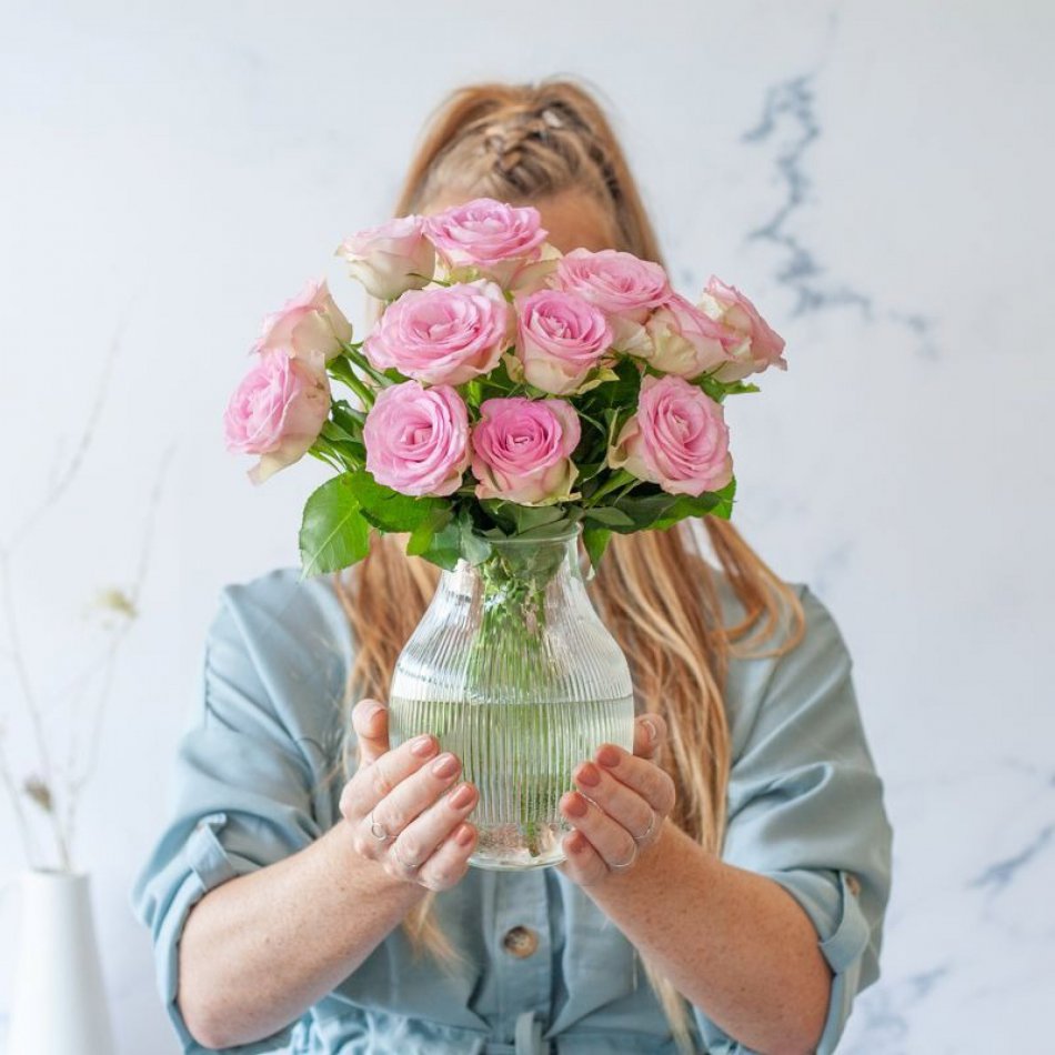 Brievenbus Rozen Boeketje Stralend
