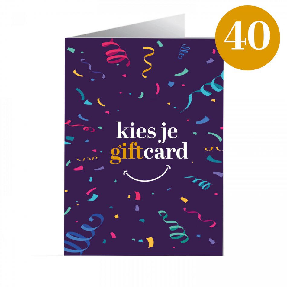 Kies je Giftcard 40 euro